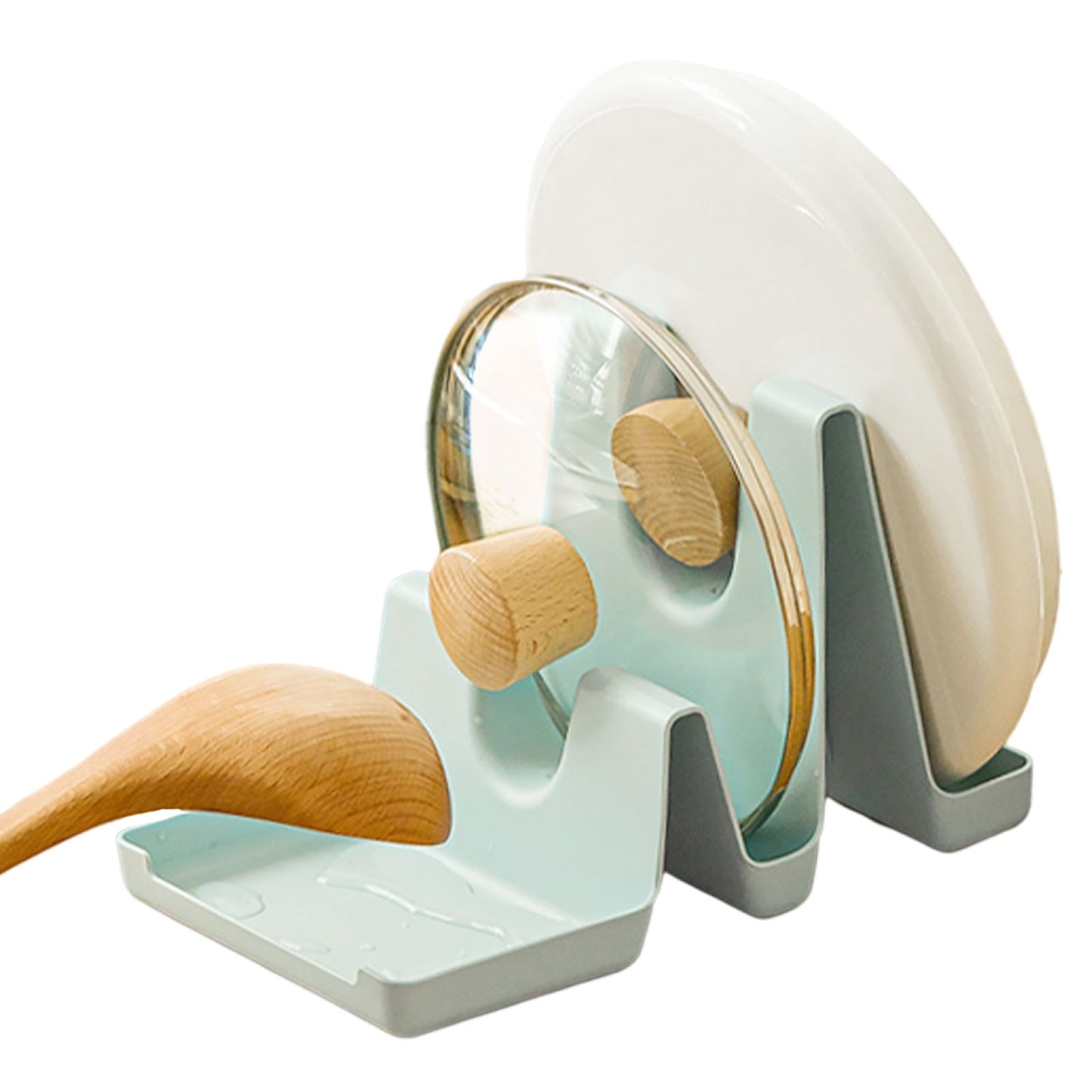 Multifunction Countertop Pot Lid Organizer