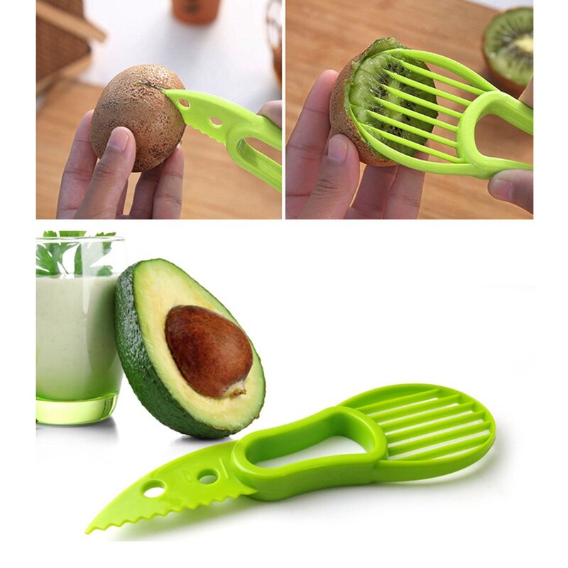 2-in-1 Plastic Avocado Slicer, Multi-functional Avocado Cutter